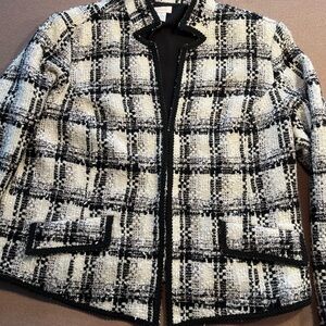 Chico's Monochrome Checkered Women's Jacket